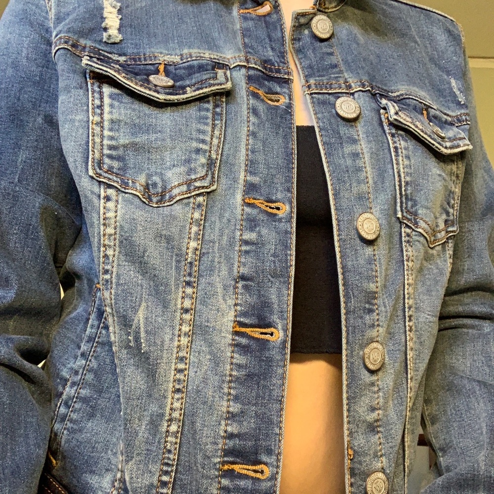 Dark wash jean jacket